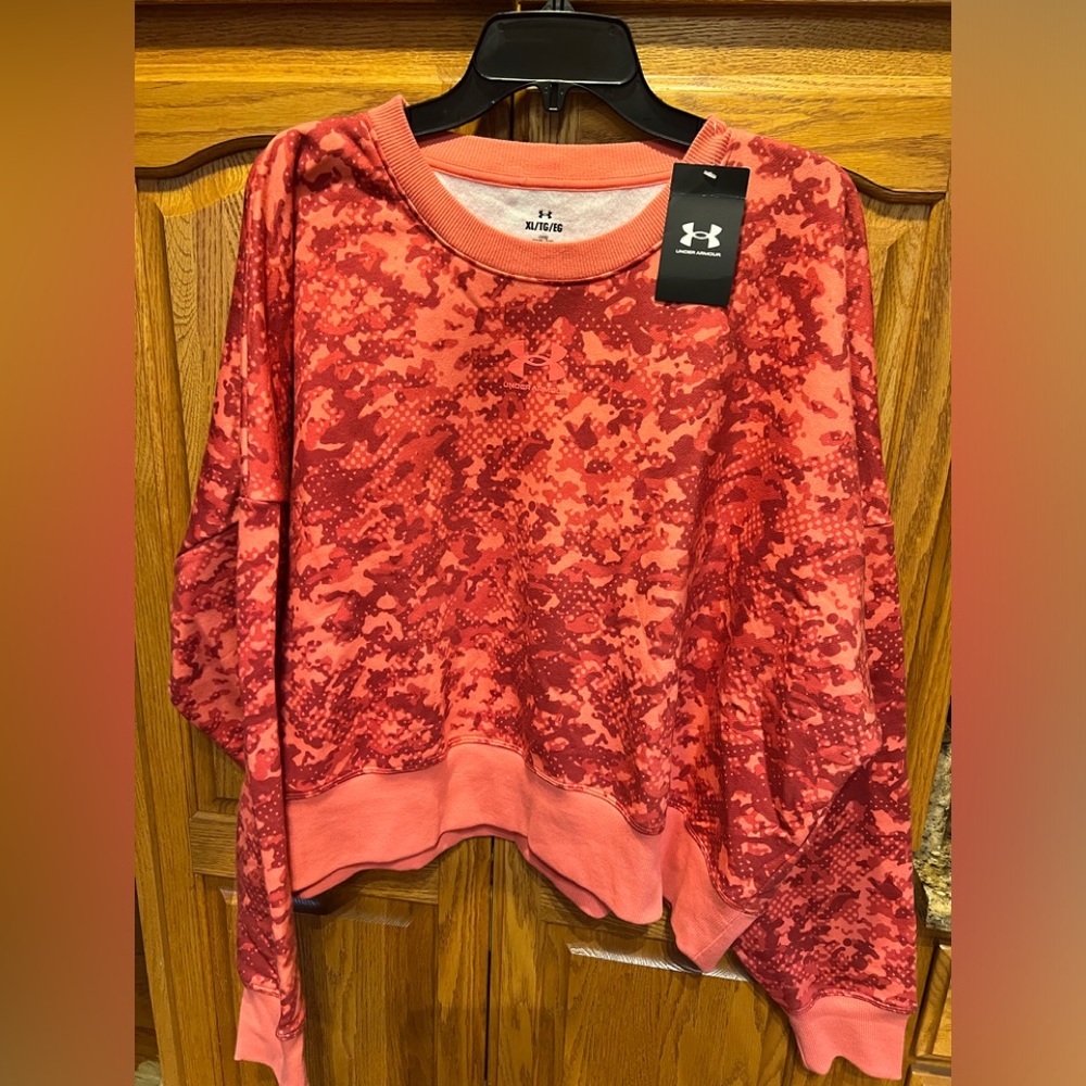 Under ARMOUR rival fleece camo crew
